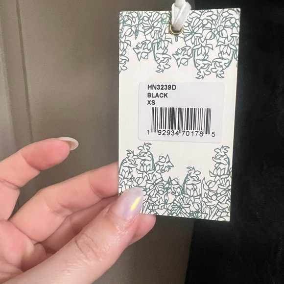 TUCKERNUCK HYACINTH HOUSE Black Jacquard Tanya Mini Dress XS NWT - Picture 7 of 9